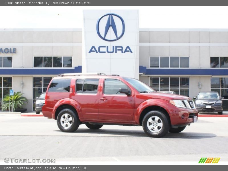 Red Brawn / Cafe Latte 2008 Nissan Pathfinder LE