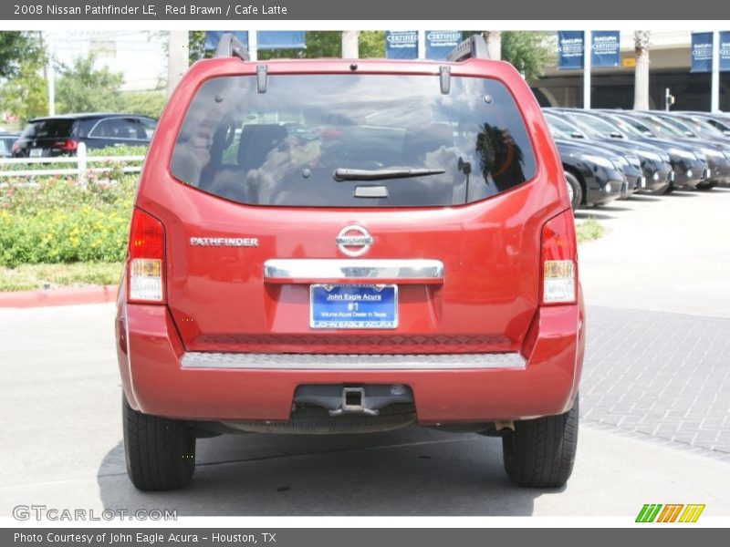 Red Brawn / Cafe Latte 2008 Nissan Pathfinder LE