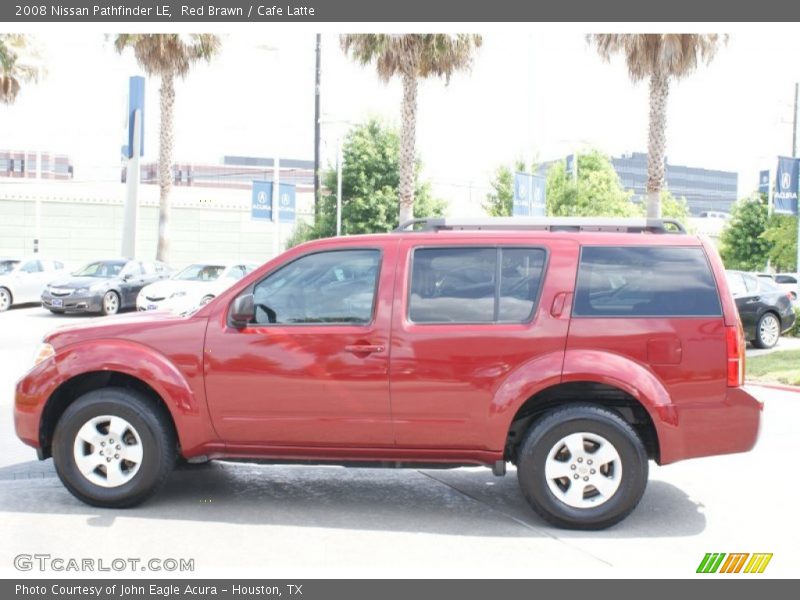 Red Brawn / Cafe Latte 2008 Nissan Pathfinder LE
