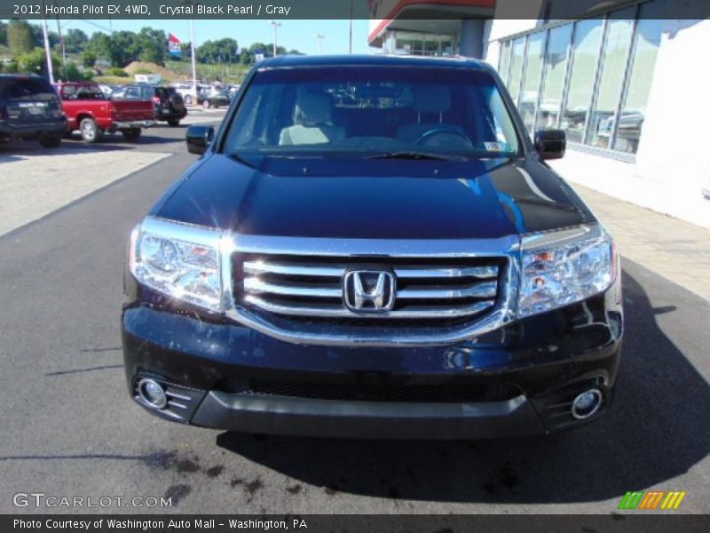 Crystal Black Pearl / Gray 2012 Honda Pilot EX 4WD