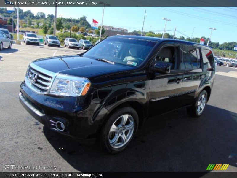 Crystal Black Pearl / Gray 2012 Honda Pilot EX 4WD