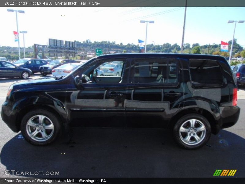Crystal Black Pearl / Gray 2012 Honda Pilot EX 4WD