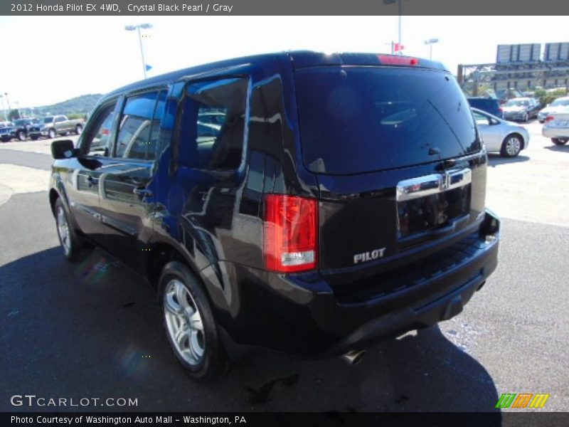 Crystal Black Pearl / Gray 2012 Honda Pilot EX 4WD