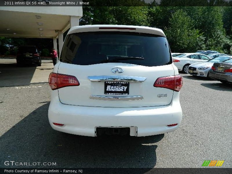 Moonlight White / Wheat 2011 Infiniti QX 56 4WD