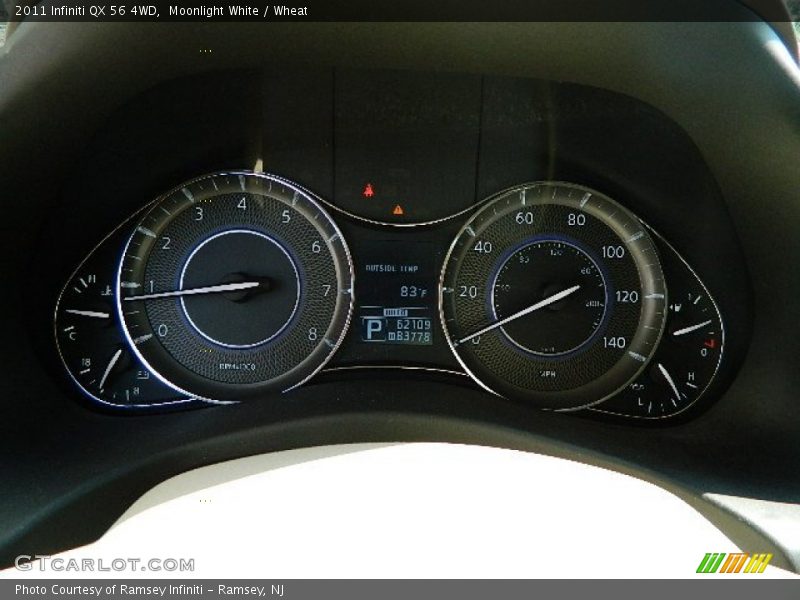 Moonlight White / Wheat 2011 Infiniti QX 56 4WD