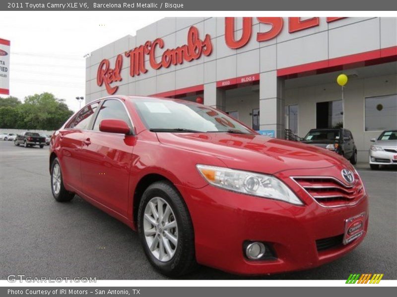 Barcelona Red Metallic / Bisque 2011 Toyota Camry XLE V6