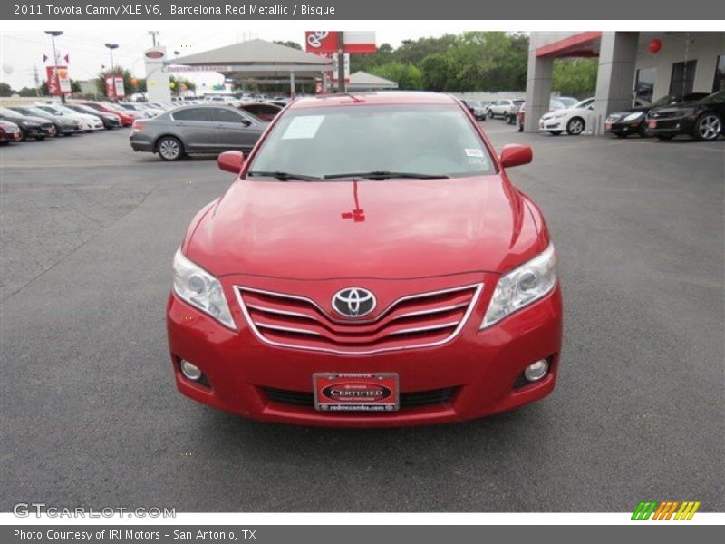 Barcelona Red Metallic / Bisque 2011 Toyota Camry XLE V6