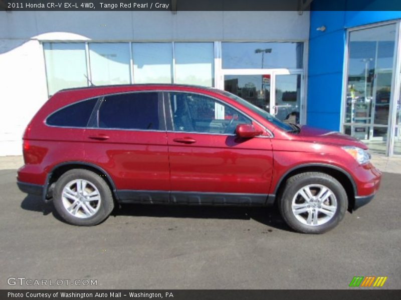 Tango Red Pearl / Gray 2011 Honda CR-V EX-L 4WD