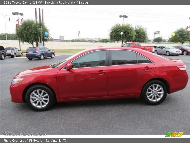 Barcelona Red Metallic / Bisque 2011 Toyota Camry XLE V6