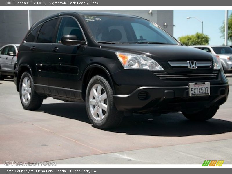 Nighthawk Black Pearl / Black 2007 Honda CR-V EX-L