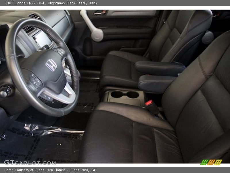Nighthawk Black Pearl / Black 2007 Honda CR-V EX-L