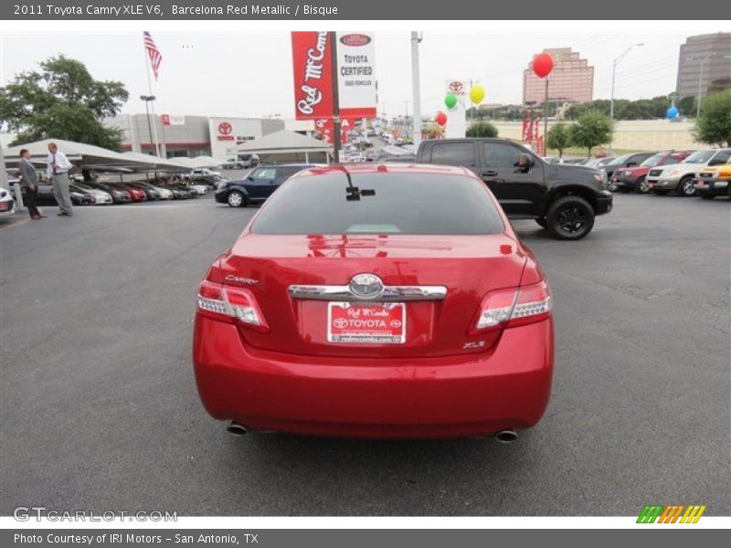 Barcelona Red Metallic / Bisque 2011 Toyota Camry XLE V6
