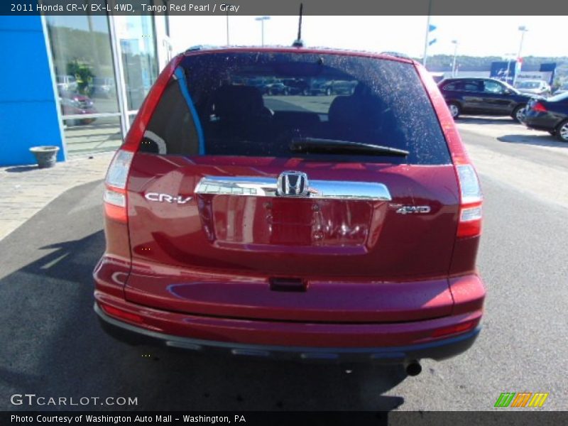 Tango Red Pearl / Gray 2011 Honda CR-V EX-L 4WD