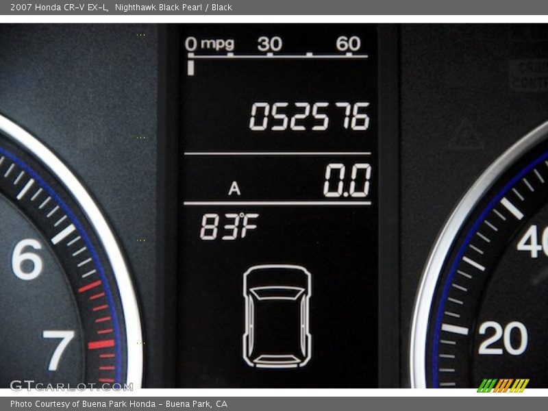 Nighthawk Black Pearl / Black 2007 Honda CR-V EX-L