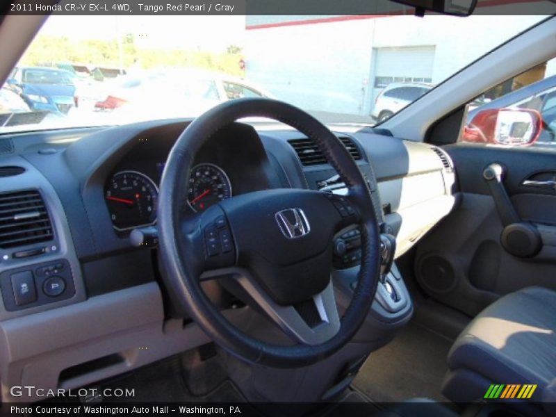 Tango Red Pearl / Gray 2011 Honda CR-V EX-L 4WD