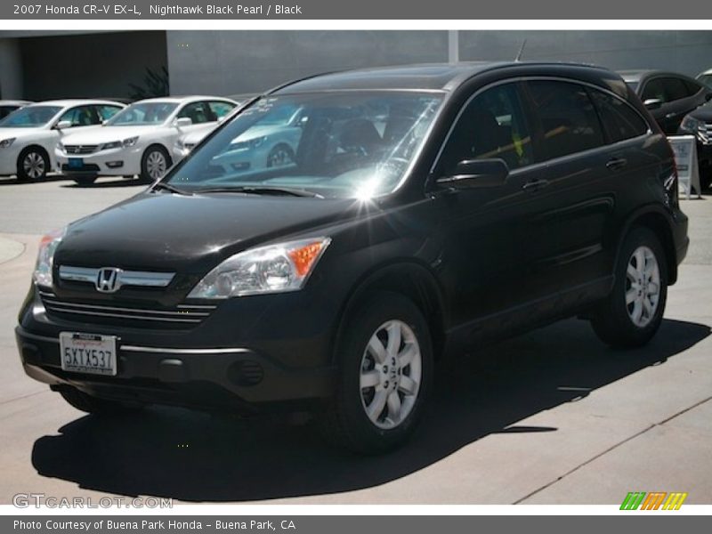 Nighthawk Black Pearl / Black 2007 Honda CR-V EX-L
