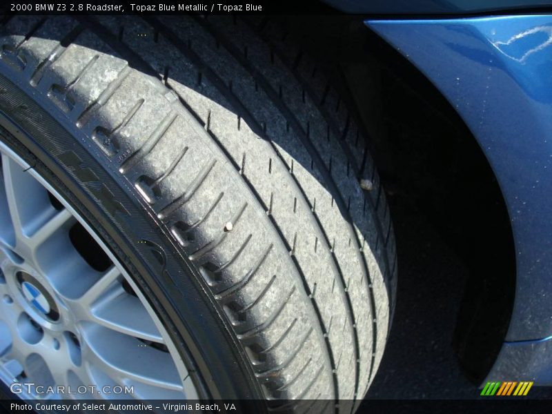 Topaz Blue Metallic / Topaz Blue 2000 BMW Z3 2.8 Roadster
