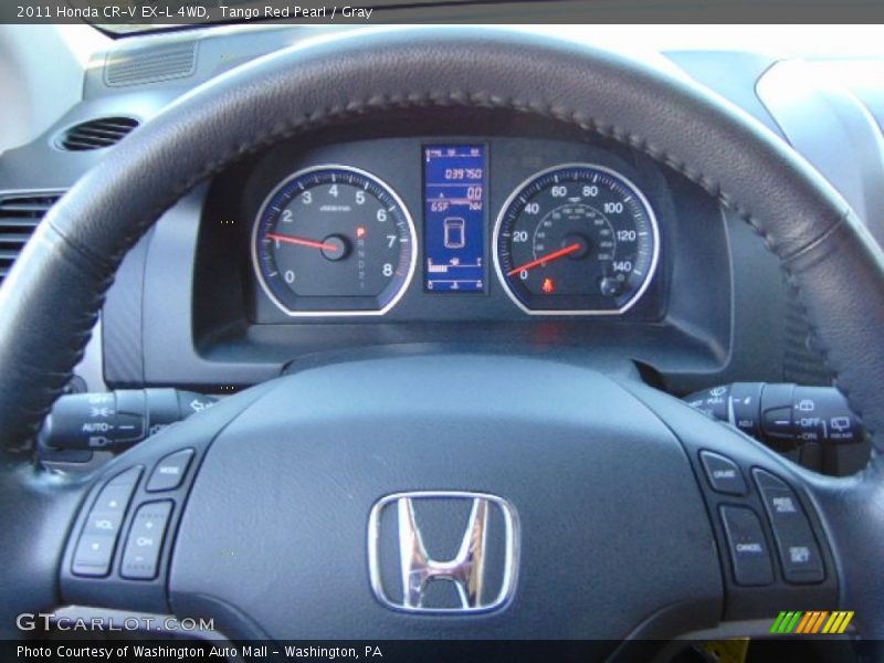 Tango Red Pearl / Gray 2011 Honda CR-V EX-L 4WD