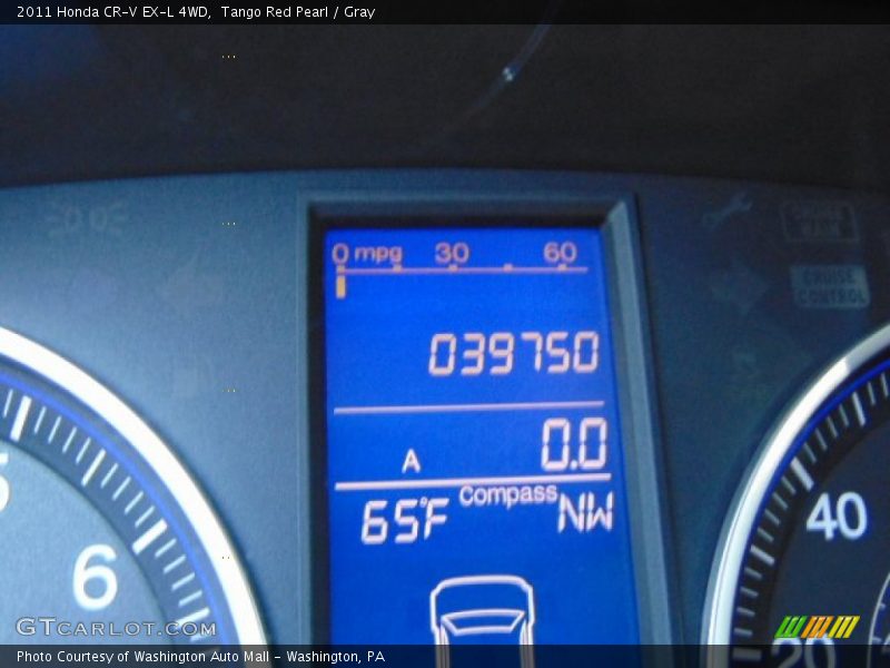 Tango Red Pearl / Gray 2011 Honda CR-V EX-L 4WD