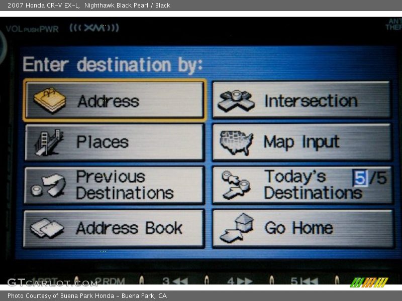 Nighthawk Black Pearl / Black 2007 Honda CR-V EX-L