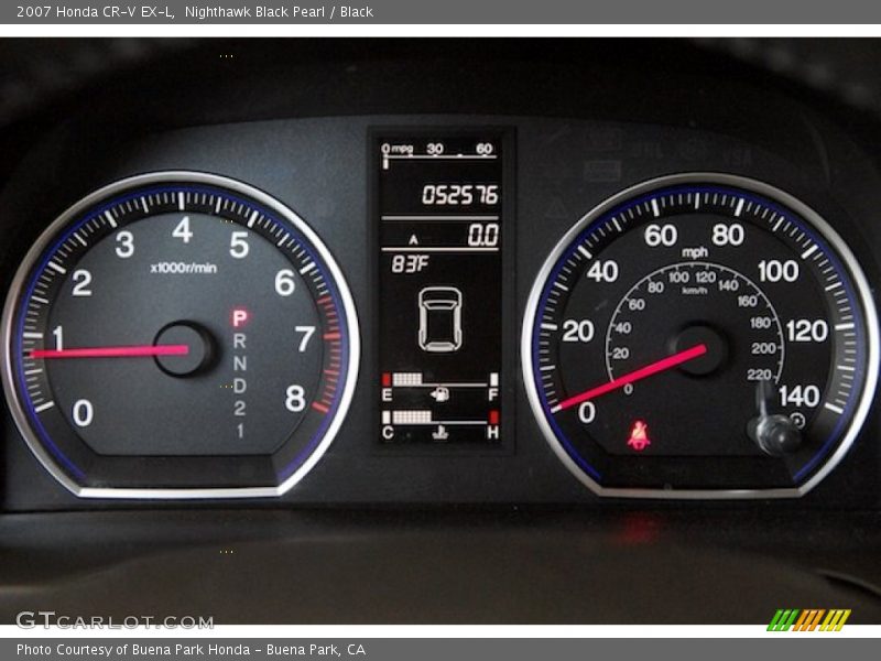 Nighthawk Black Pearl / Black 2007 Honda CR-V EX-L