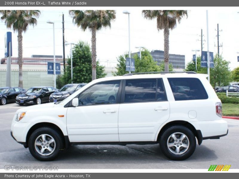 Taffeta White / Saddle 2008 Honda Pilot EX-L