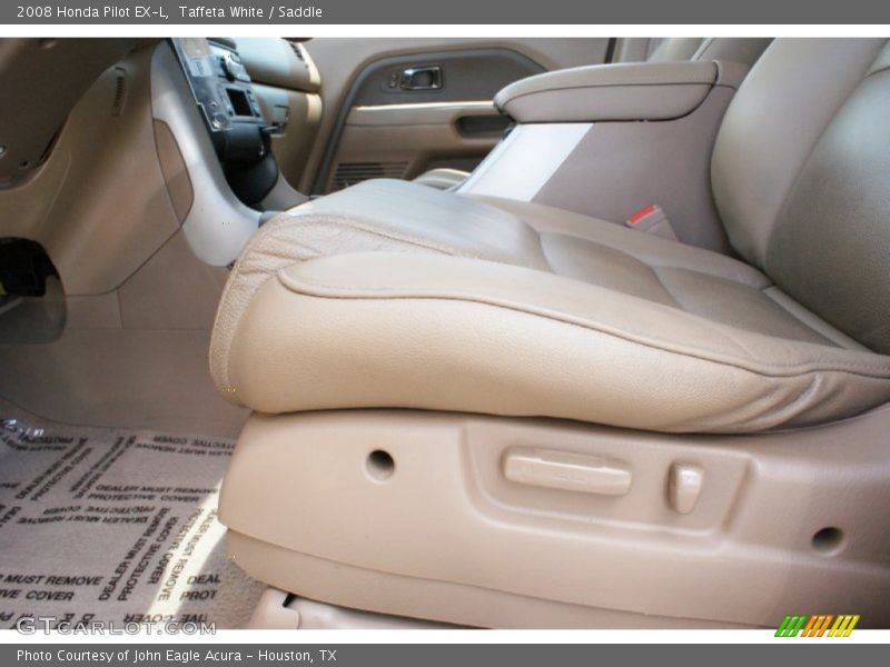 Taffeta White / Saddle 2008 Honda Pilot EX-L