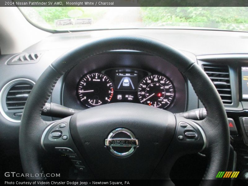 Moonlight White / Charcoal 2014 Nissan Pathfinder SV AWD