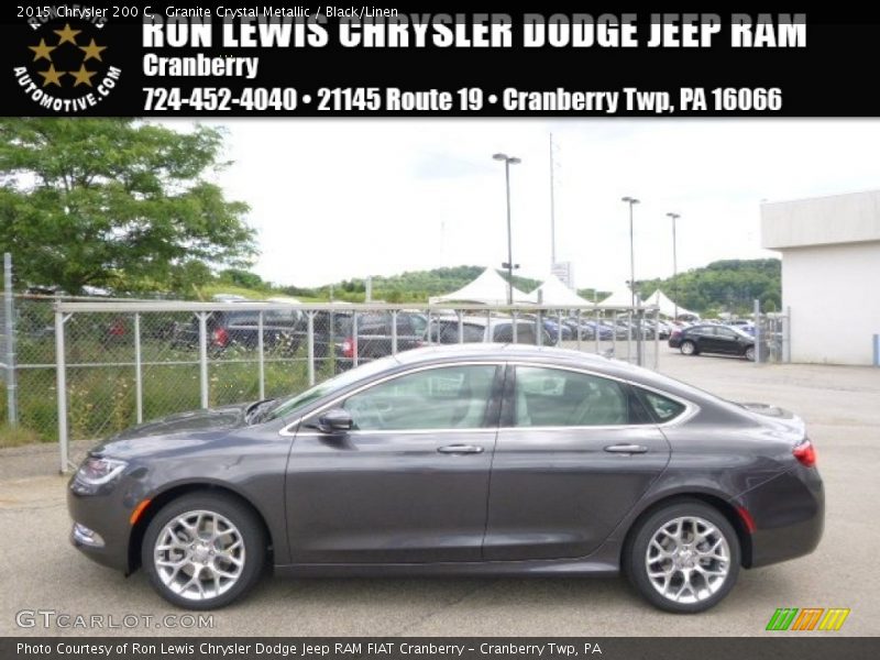 Granite Crystal Metallic / Black/Linen 2015 Chrysler 200 C