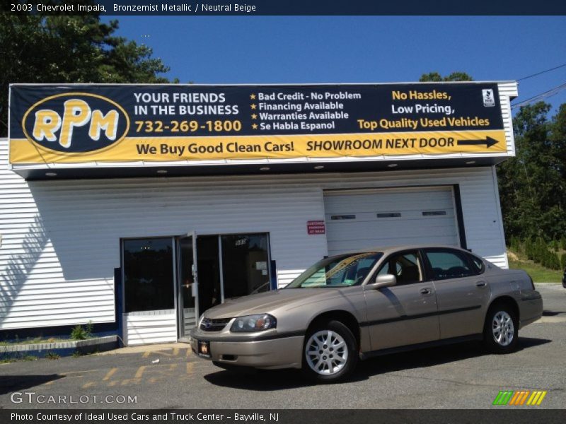 Bronzemist Metallic / Neutral Beige 2003 Chevrolet Impala