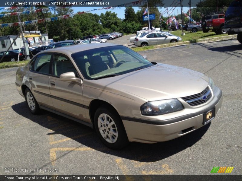 Bronzemist Metallic / Neutral Beige 2003 Chevrolet Impala