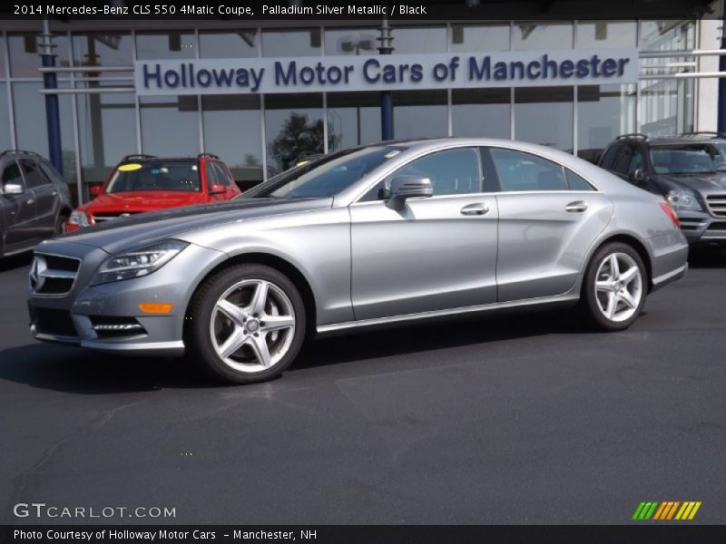 Palladium Silver Metallic / Black 2014 Mercedes-Benz CLS 550 4Matic Coupe