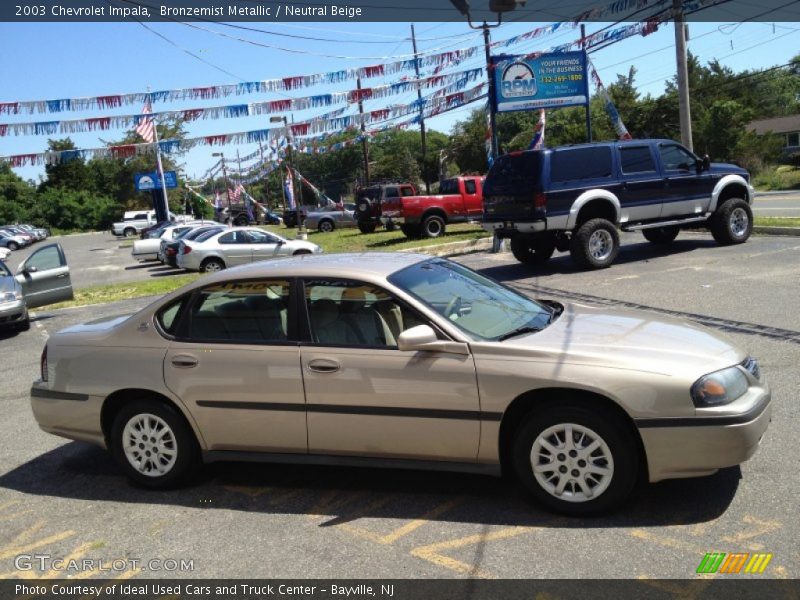 Bronzemist Metallic / Neutral Beige 2003 Chevrolet Impala