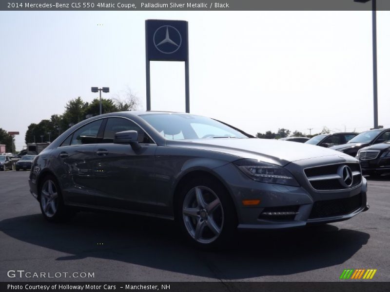 Palladium Silver Metallic / Black 2014 Mercedes-Benz CLS 550 4Matic Coupe