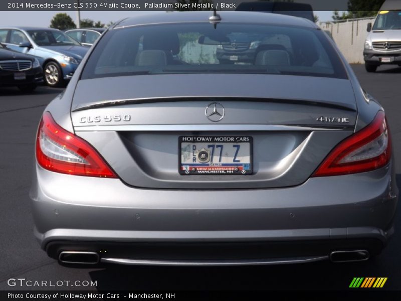 Palladium Silver Metallic / Black 2014 Mercedes-Benz CLS 550 4Matic Coupe