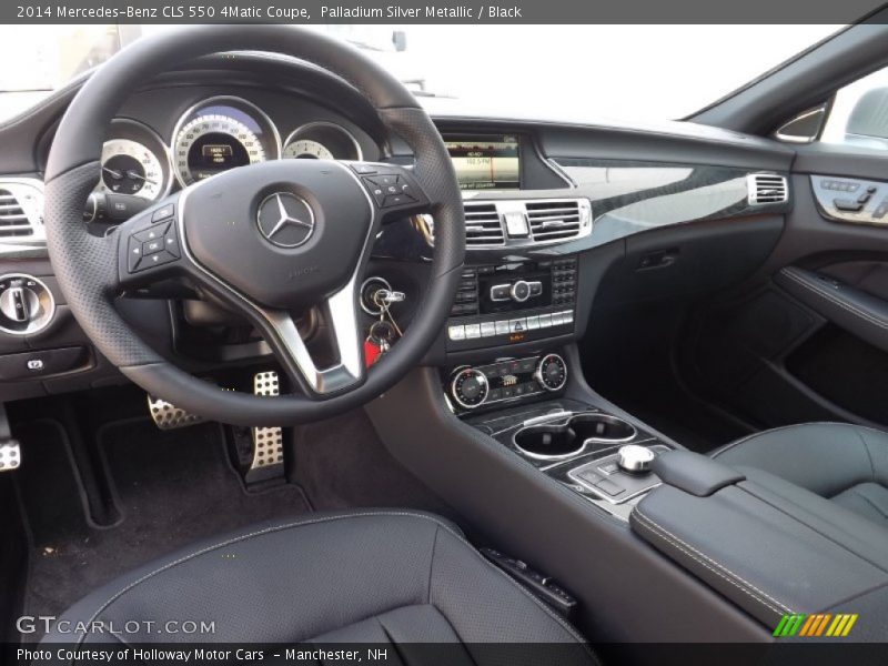 Palladium Silver Metallic / Black 2014 Mercedes-Benz CLS 550 4Matic Coupe