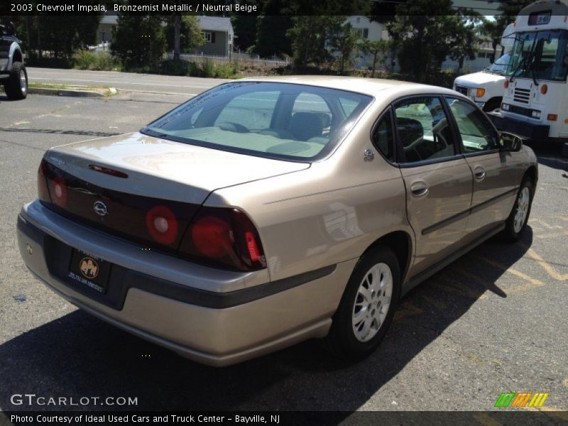 Bronzemist Metallic / Neutral Beige 2003 Chevrolet Impala