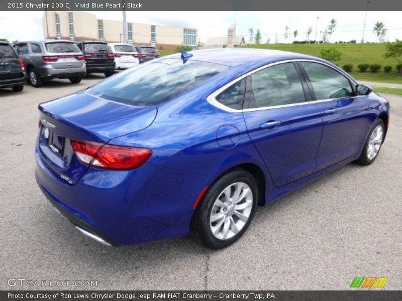 Vivid Blue Pearl / Black 2015 Chrysler 200 C