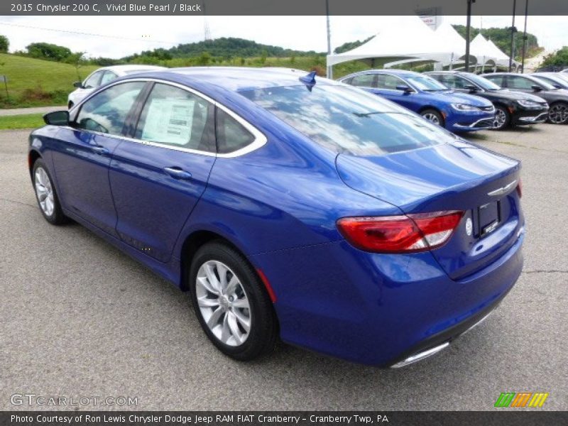 Vivid Blue Pearl / Black 2015 Chrysler 200 C