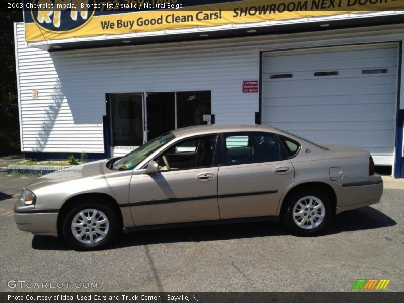Bronzemist Metallic / Neutral Beige 2003 Chevrolet Impala