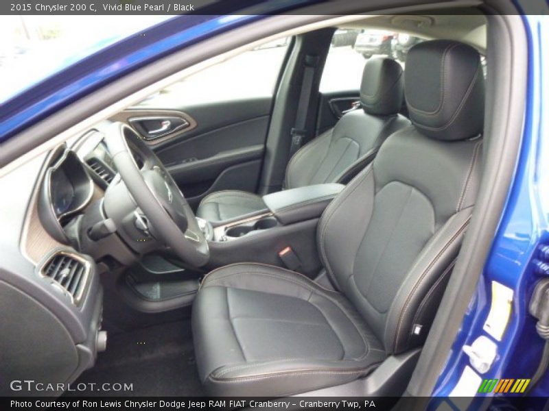 Vivid Blue Pearl / Black 2015 Chrysler 200 C