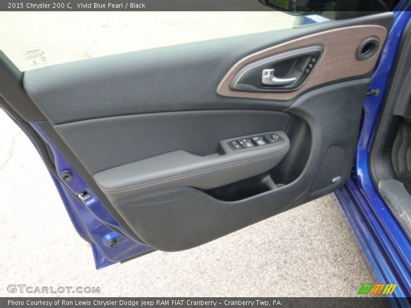 Vivid Blue Pearl / Black 2015 Chrysler 200 C