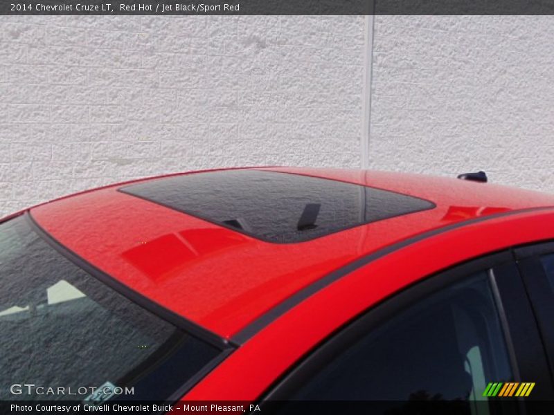 Red Hot / Jet Black/Sport Red 2014 Chevrolet Cruze LT