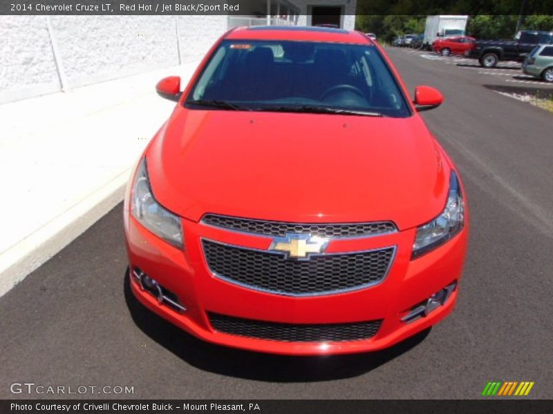 Red Hot / Jet Black/Sport Red 2014 Chevrolet Cruze LT