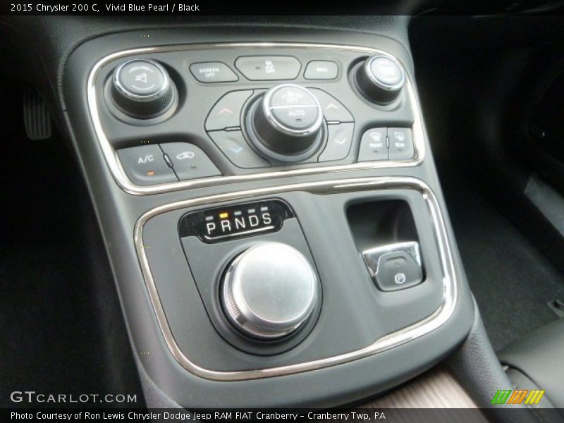 Vivid Blue Pearl / Black 2015 Chrysler 200 C