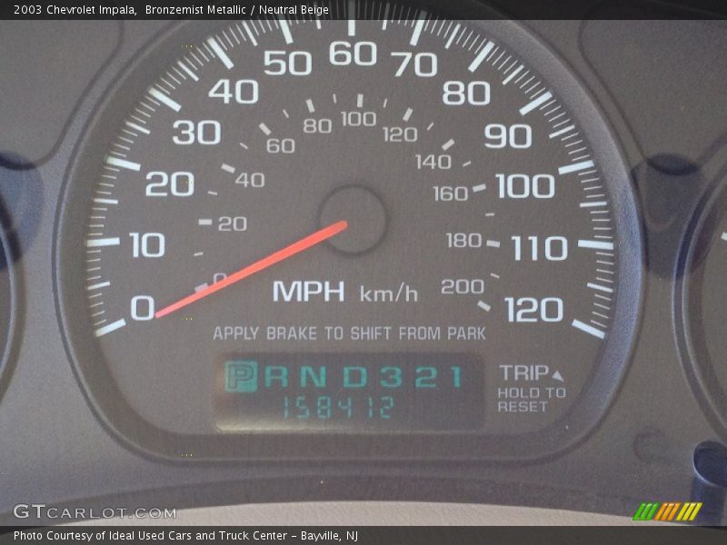 Bronzemist Metallic / Neutral Beige 2003 Chevrolet Impala