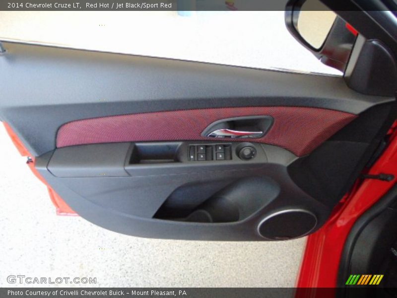 Red Hot / Jet Black/Sport Red 2014 Chevrolet Cruze LT