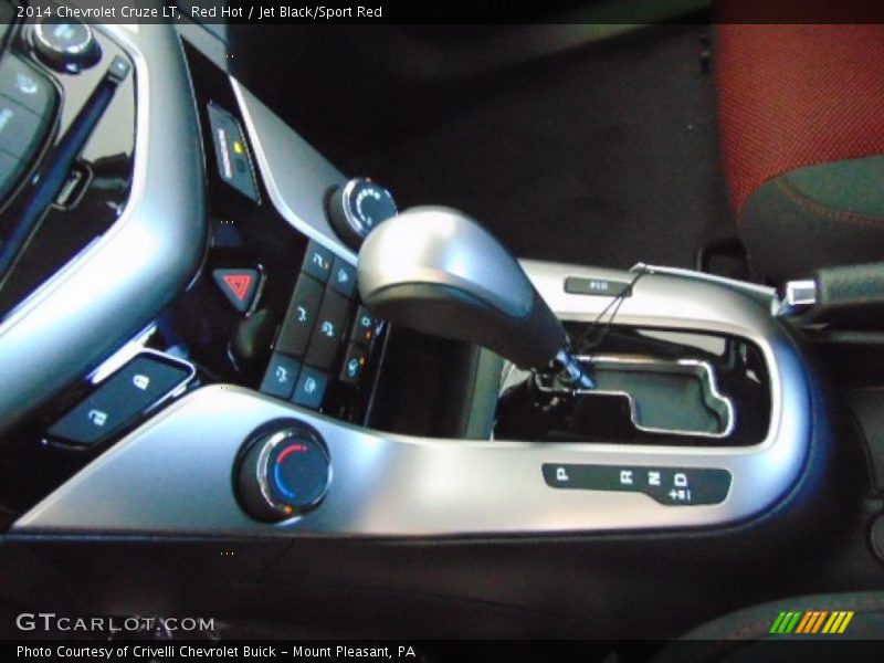 Red Hot / Jet Black/Sport Red 2014 Chevrolet Cruze LT