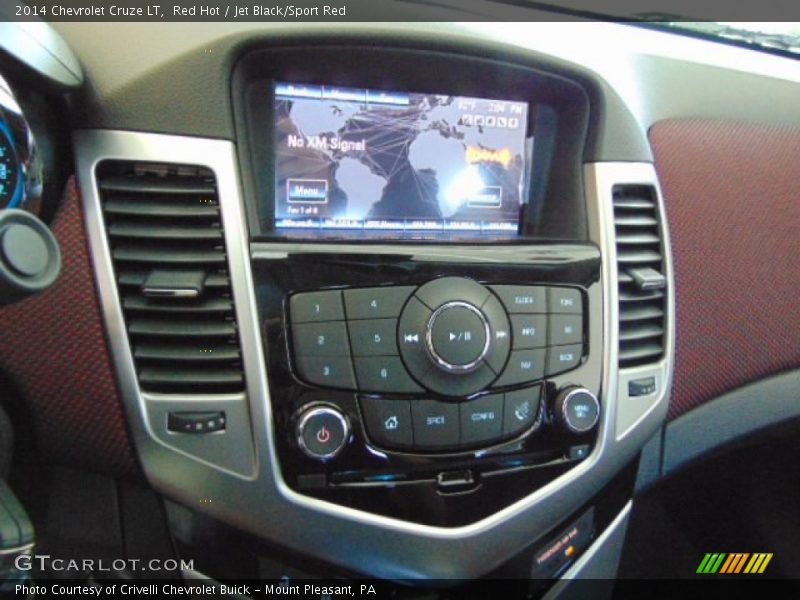 Red Hot / Jet Black/Sport Red 2014 Chevrolet Cruze LT