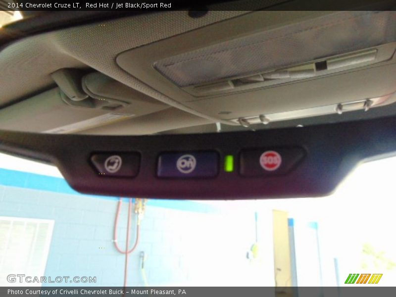 Red Hot / Jet Black/Sport Red 2014 Chevrolet Cruze LT